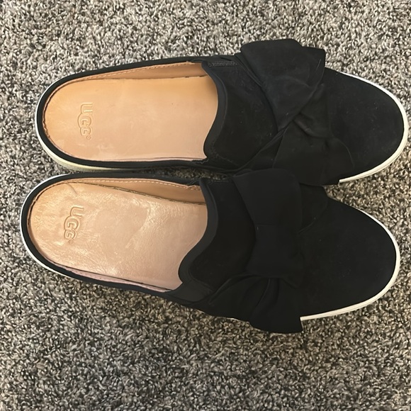 UGG Black Mules with Crossover Design and Open Back - Picture 11 of 12